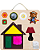 MINI PAINEL DE ATIVIDADES SENSORIAIS MONTESSORI TEXTURAS 40x40 - Imagem 1