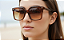 Óculos Solar Feminino Degradê Marrom Fashion - Imagem 4