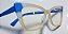 Óculos Feminino Gatinho Branco Azul Acetato - Imagem 4