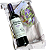 Cesta Presente com Vinho Tinto Seco e Taça Artesanal - Imagem 1