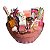 Cesta Presente com Espumante Brut Rosé, Taça Pintada à Mão e Seleção Gourmet - Imagem 1