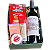 Cesta Presente com Vinho Tinto Seco e Seleção Gourmet - Imagem 1