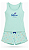 Short Doll Feminino Premium Verão Regata + Short Borboletas - Imagem 4