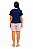 Pijama Feminino Premium Botões Azul + Short Comprido Floral - Imagem 2