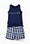 Pijama Infantil Menino Regata + Short Xadrez Malha PV - Imagem 4