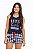 Short Doll Juvenil Menina Regata + Short Xadrez Malha PV - Imagem 1