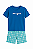 Kit 2 Pijamas Juvenil Menino Conjunto Familia Blusa +  Short - Imagem 7
