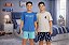 Kit 2 Pijamas Juvenil Menino Conjunto Familia Blusa +  Short - Imagem 1
