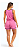 Kit 2 Short Doll Feminino Rosa Confortável Poliester Viscose - Imagem 4