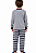 Pijama Longo Infantil Menino Dog Cinza Listrado Inverno - Imagem 2