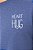 Pijama Longo Masculino Xadrez Azul Heart Hug Inverno - Imagem 4