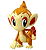 Figure Chimchar Pokémon Monster Collection - Original Takara Tomy - Imagem 1