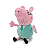 Kit 4 Pelúcias Família Peppa Pig 30cm - Imagem 3
