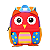 Mochila Infantil Coruja 3D - Aventuras Animais - Imagem 1