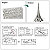 Torre Eiffel  Prata - 3D Piececool - Imagem 2