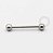 PB07 Barbell Tradicional 1.6mm Aço 316L - Imagem 1