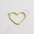 CR22 Coração Daith Fino Ponto de Luz  Banho Ouro - Imagem 1