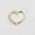 CR30 Daith Coração Fino Cravejado Banho Ouro - Imagem 1
