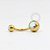 PVD101 Navel Tradicional Zirconia PVD Gold - Imagem 2
