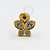 PVD113 Labret Borboleta CZ Aço PVD Gold - Imagem 1