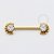 TN1041 Nipple Indiano Push Pin Unilateral Titânio PVD Gold - Imagem 1