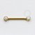 TN1042 Nipple CZ Flat Boreal Push Pin Titânio PVD Gold - Imagem 1