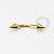 TN1670 Microbell Curvo Spike Titânio PVD Gold - Imagem 1