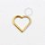 TN989 Coração Daith Cravejado Titânio PVD Gold - Imagem 1