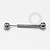 TN233 Barbell Push Pin 1.6mm Titânio ASTM F-136 - Imagem 1