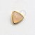 TN691 Topo Triangular Pedra Natural Titânio PVD Gold - Imagem 1