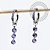 TN2307 Brincos Argola CZ Roxo Ping. 3 CZ Titânio ASTM F136 - Imagem 1