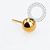 TN2323 Topo Esfera 3mm Push Pin Titanio PVD Gold - Imagem 1