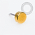 TN2326 Topo Circular 3mm Push Pin Titanio PVD Gold - Imagem 1