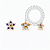 TN2373 Topo Flor Boreal Push Pin Titânio PVD Gold - Imagem 2