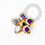TN2373 Topo Flor Boreal Push Pin Titânio PVD Gold - Imagem 1