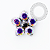 TN2374 Topo Flor Boreal Push Pin Titânio ASTM F136 - Imagem 1