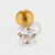 PVD125 Labret CZ Quadrada Aço PVD Gold - Imagem 1