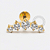 PVD126  Labret Cluster Cravejado  Aço PVD Gold - Imagem 1
