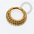 TN2431 Segmento 3 Degraus  CZ Titânio PVD Gold - Imagem 1