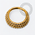TN2431 Segmento 3 Degraus  CZ Titânio PVD Gold - Imagem 2