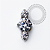 TN2449 Topo Mini Cluster 3 CZ  Push Pin Titânio ASTM F136 - Imagem 1
