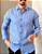 CAMISA LINHO SUIÇO FERG AZUL - Imagem 1