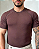 CAMISETA MODAL RAGLAM MARROM - Imagem 1