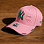 Boné Destroyed Unissex Ajustável Rosa – Estilo Vintage Casual Streetwear - Imagem 1