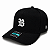 Boné Blck Aba Curvada Strapback Ajustável Unissex Preto - Imagem 1
