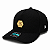 Boné Blck Aba Curvada Strapback Ajustável Unissex Preto - Imagem 2
