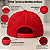 Boné Blck Aba Curvada Strapback Ajustável Vermelho Unissex - Imagem 2