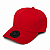 Boné Blck Aba Curvada Strapback Ajustável Vermelho Unissex - Imagem 1