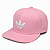 Boné Adidas Aba Semi Curva Rosa Trefoil Bordado Unissex - Imagem 2