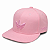 Boné Adidas Aba Semi Curva Rosa Trefoil Bordado Unissex - Imagem 1